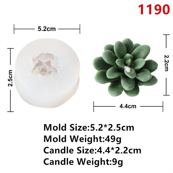 Khuôn Silicon - Sen Đá - Tia Tầng SD007 - 4.5CM