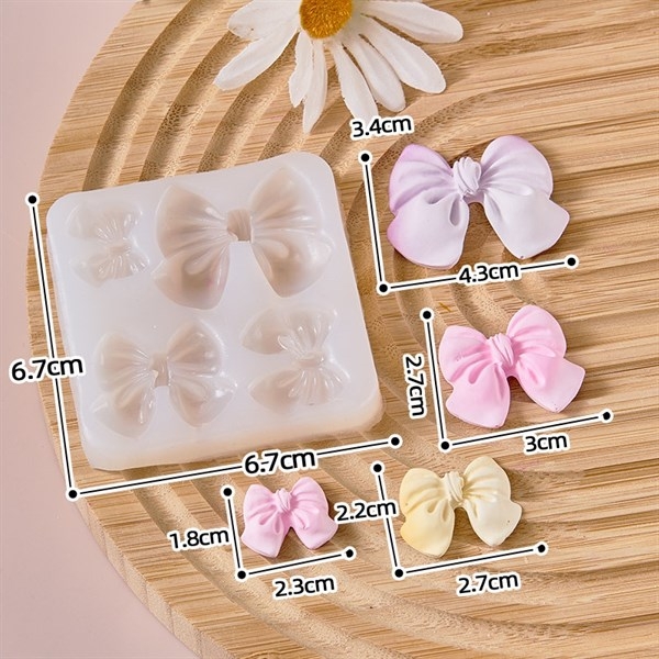 Khuôn Silicon - Cái Nơ - TH 2.9-4.4cm 4c