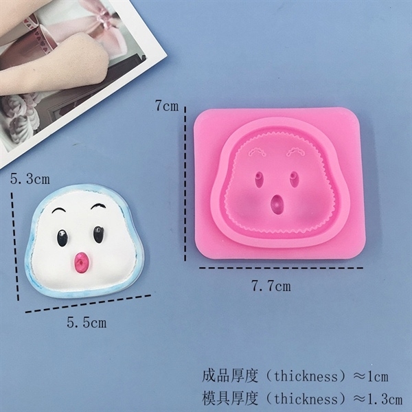 Khuôn Silicon - Mặt Em Bé - SET 4 Cuter nhỏ 5-6cm