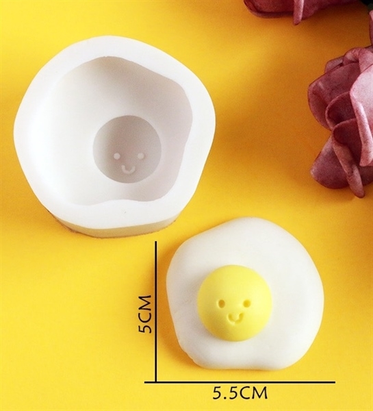 Khuôn Silicon - Món Ăn - Trứng Gà Mặt Cười