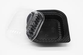 Hộp Nhựa - Vuông HT12 - 12cm Cao 6cm - Đế Đen