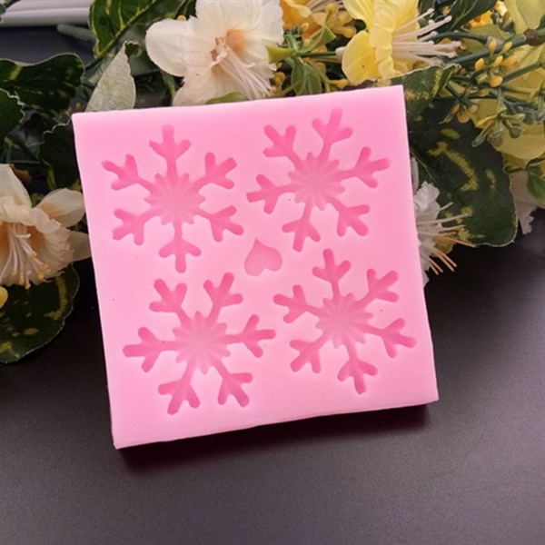 Khuôn Silicon - Noel - Cánh Tuyết Noel - 4c