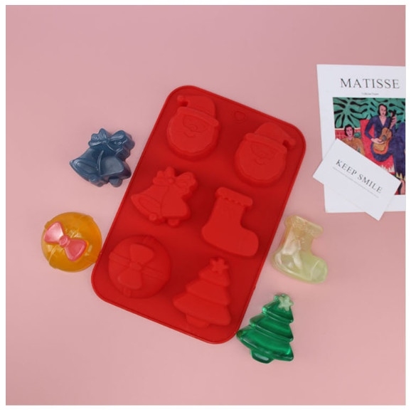 Khuôn Silicon - Noel - Vĩ TH Thông Chuông Tất 6c