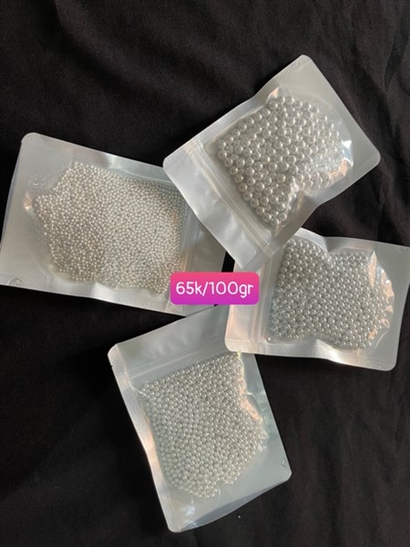 Kẹo Bi Bạc 8Mm Trang Trí Bánh - bi bạc