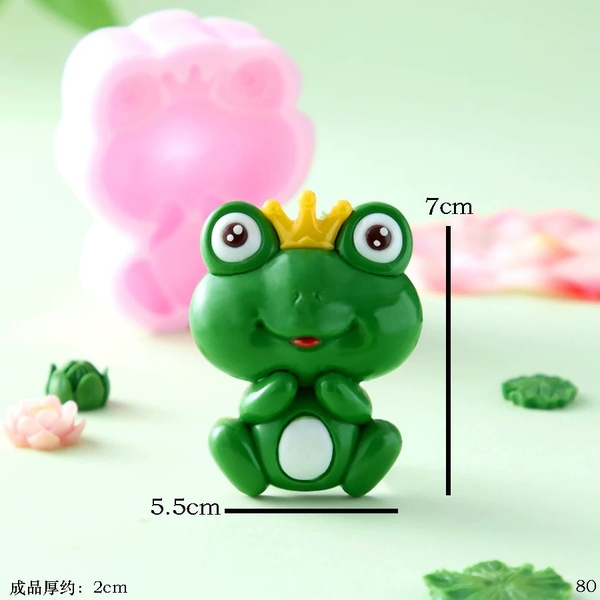 Khuôn Silicon - Động Vật - Ếch Ngồi 7cm