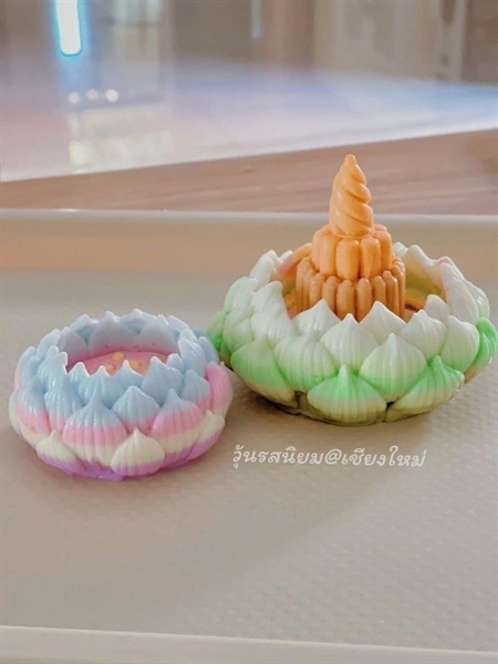 Khuôn Silicon - Hoa Sen Thái Nở - Đài Hoa Sen 7cm Búp Sen