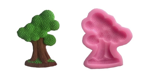 Khuôn Silicon - Cây Xanh 5.5x7.6cm