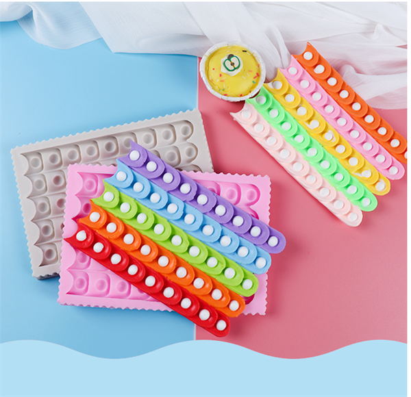 Khuôn Silicon - Viền Mảng 2D - Vảy Chấm 16x11cm