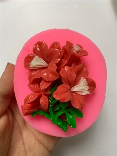 Khuôn Silicon - Chùm Hoa Cúc - Kèm Lá 6.7cm
