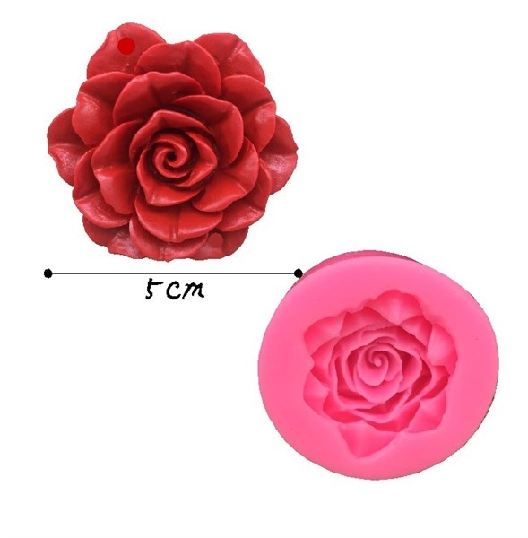 Khuôn Silicon - Hoa Hồng Cánh Tim