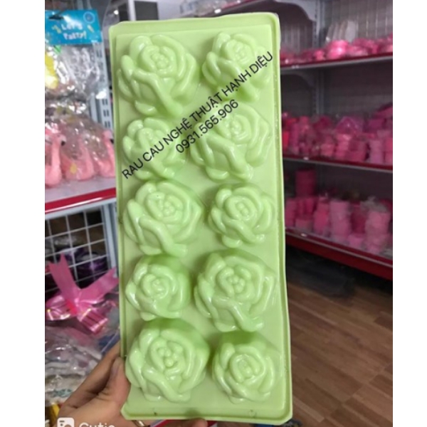 Khay Đá Nhựa VT - KD19 - TH 10c - Hồng Nở