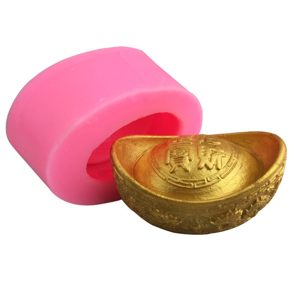 Khuôn Silicon - Thỏi Vàng - Thỏi Chữ 6.8cm