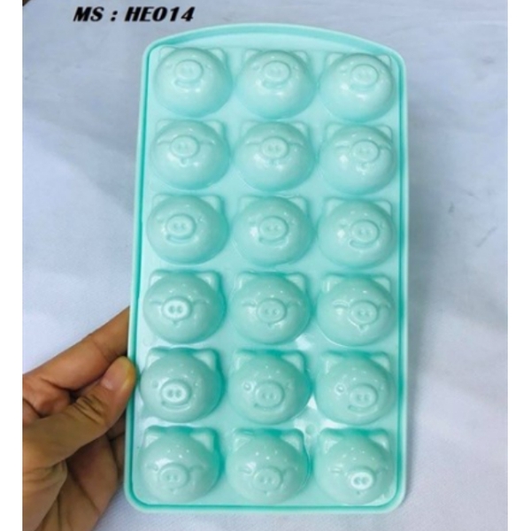 Khay Đá Nhựa VT - KD35 - 18c - Mặt Heo