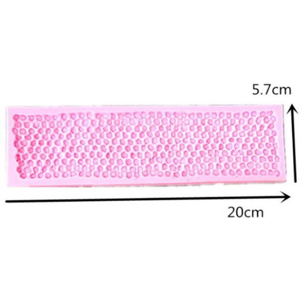 Khuôn Silicon - Viền Mảng Họa Tiết - Kim Tuyến 19x5cm
