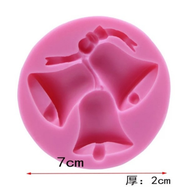 Khuôn Silicon - Noel - Cái Chuông Nơ 6cm 3c