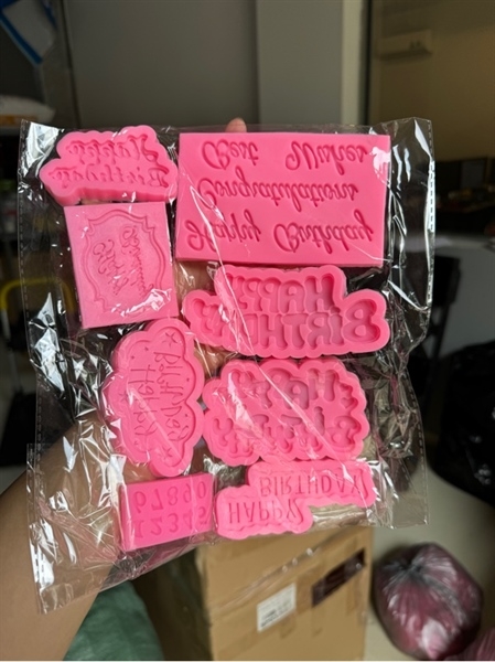 Khuôn Silicon - Happy Birthday Set 8