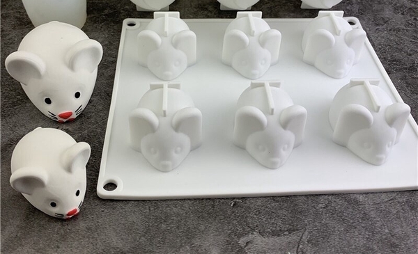 Khuôn Silicon - Động Vật - Chuột Nằm Vĩ 6c 6cm