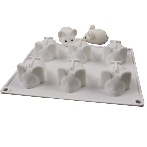 Khuôn Silicon - Động Vật - Chuột Nằm Vĩ 6c 6cm