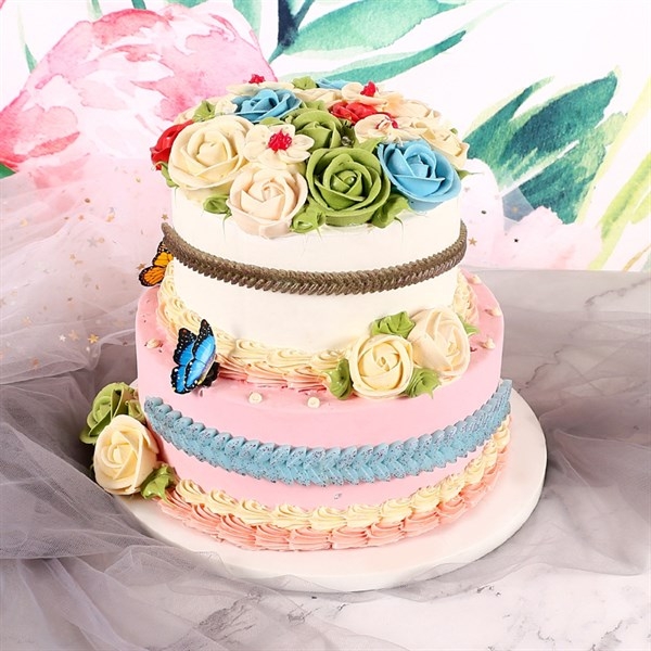 Khuôn Silicon - Viền Chuỗi Dây - Lá Ghép 2c - 26cm