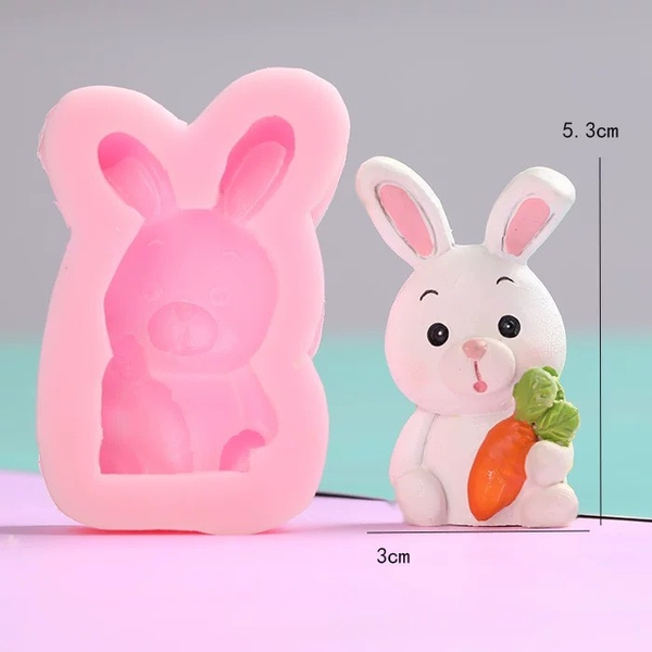 Khuôn Silicon Động Vật Con Heo 4.5cm