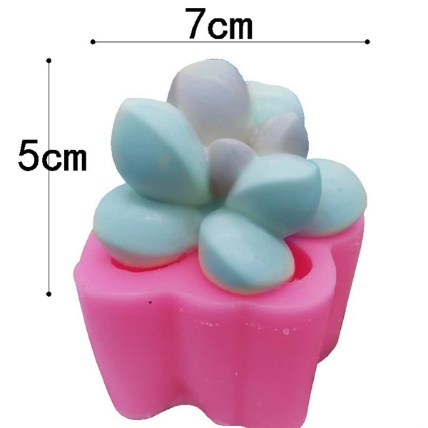 Khuôn Silicon - Sen Đá TIA - 7x5cm - Mộng Nước