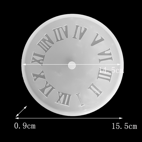 Khuôn Silicon - Đồng Hồ - Số La Mã 15cm