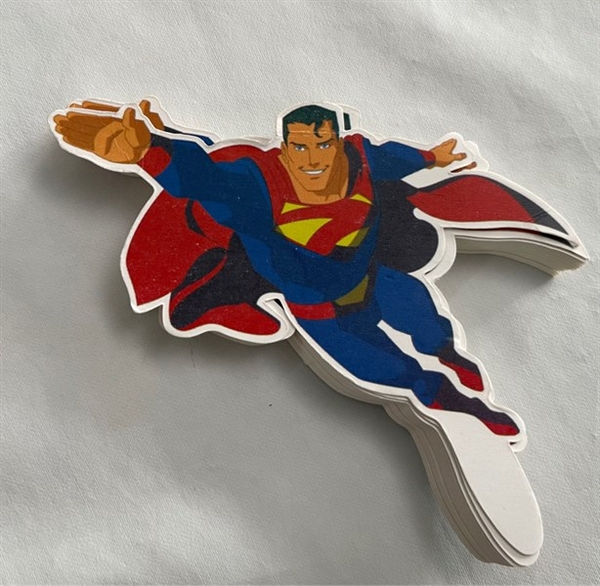 Set Cắm Giấy Hoạt Hình Phụ Kiện Trang Trí Bánh - SUPER MAN 50 THẺ