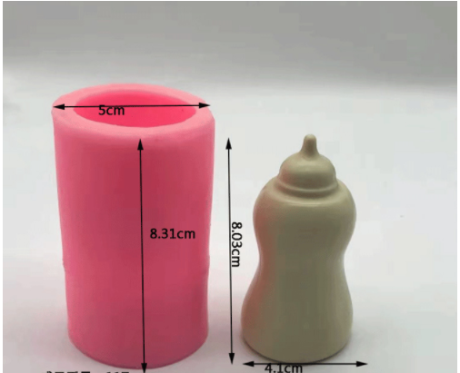 Khuôn Silicon - Bình Bú - Bình 8x4cm