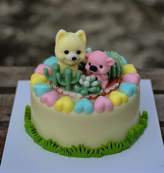 Khuôn Silicon - Động Vật - Chó Ngồi 9x4.6cm