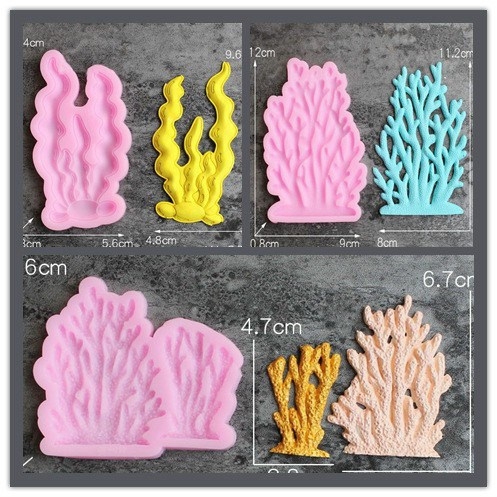 Khuôn Silicon - Biển - Rong Rêu Set 3