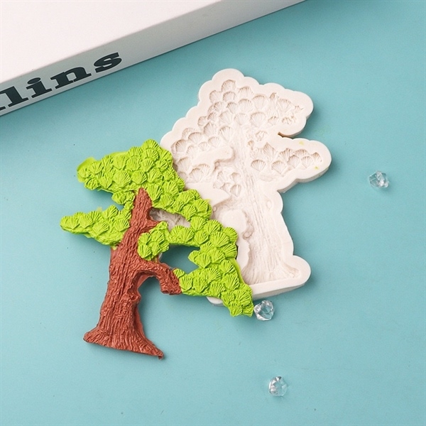 Khuôn Silicon - Cây Kim Tiền - CÂY NHỎ 12.3x5x1.2cm