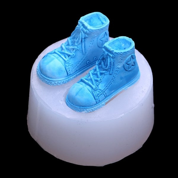 Khuôn Silicon - Em Bé Giày - Đôi Dây 4cm