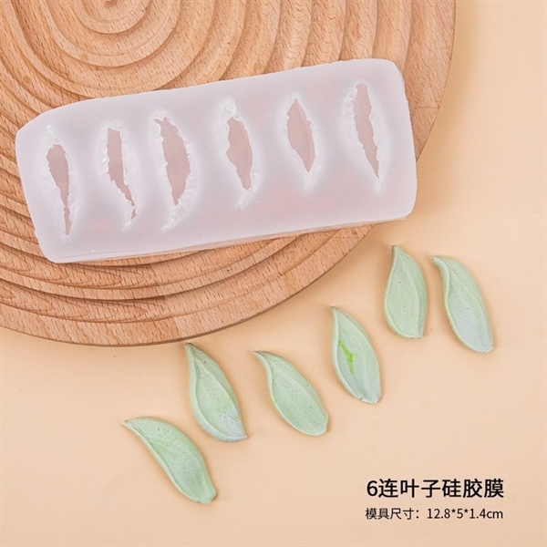 Khuôn Silicon - Lá Lá Tulip Hoa Bay 6c 3.6cm