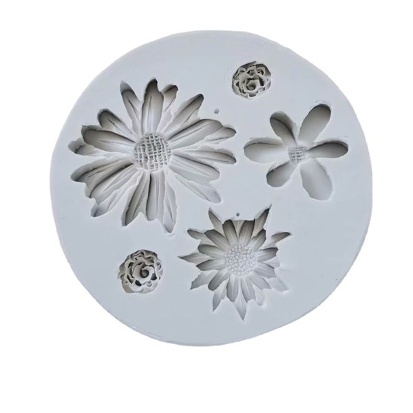 Khuôn Silicon - Hoa Cúc Dẹp TH 5c - 2 > 5cm