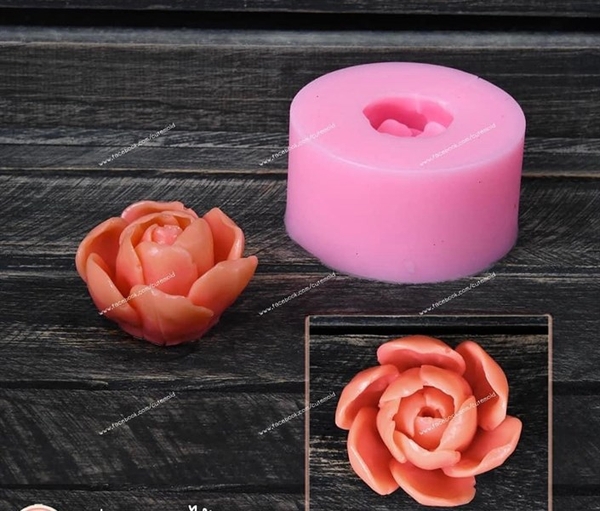 Khuôn Silicon - Hoa Cúc Xoay Cánh Cúp - 4.3cm