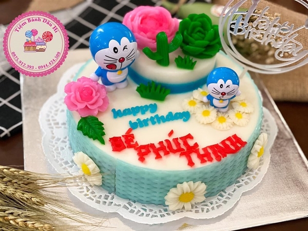 Con Mèo Nhựa - PKD - Set 4 - Doraemon - Xanh