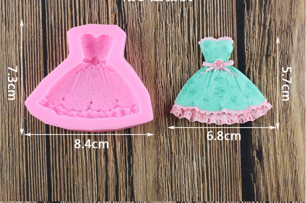 Khuôn Silicon - Quần Áo - Đầm Cúp Ngực