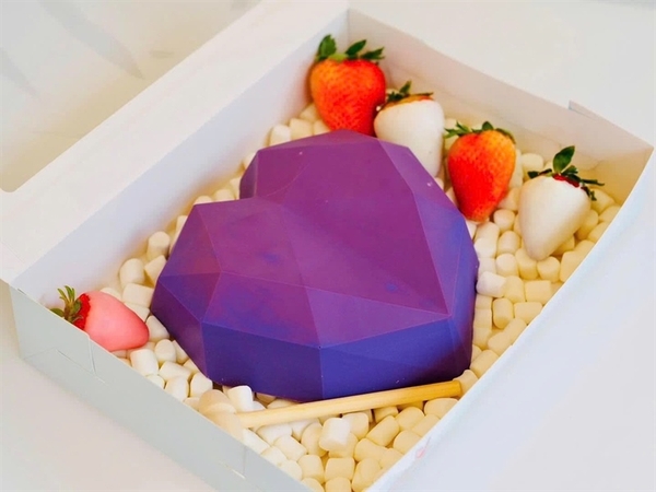 Khuôn Silicon - Trái Tim Kiểu - 1c Kim Cương 19cm