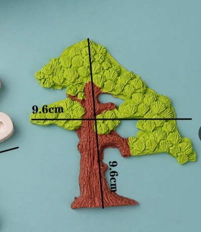 Khuôn Silicon - Cây Kim Tiền - CÂY NHỎ 12.3x5x1.2cm