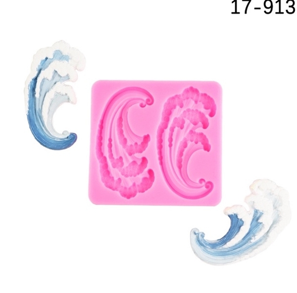 Khuôn Silicon - Biển - Ngọn Sóng 2c - 6.5cm
