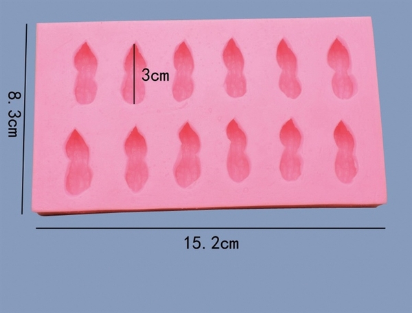 Khuôn Silicon - Rau Củ - Đậu Phộng, Lạc 12c
