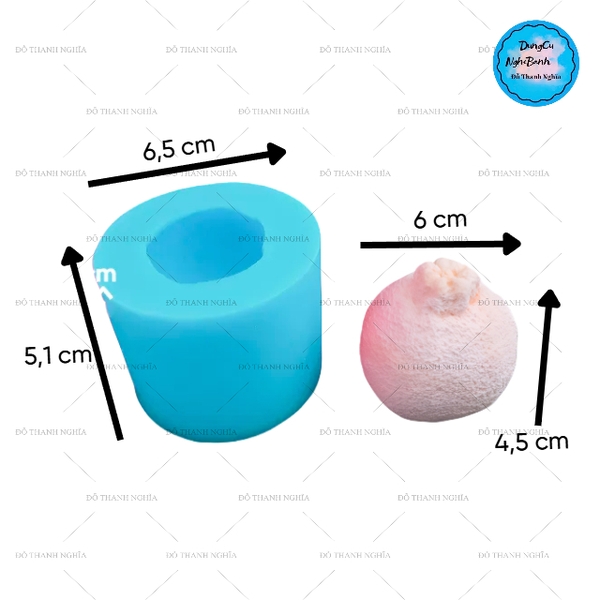 Khuôn Silicon - Trái Cây - Chanh 4.8cm