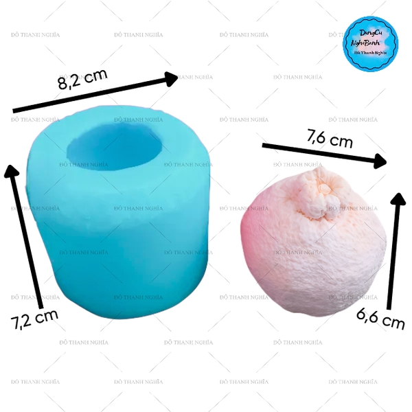Khuôn Silicon - Trái Cây - Chanh 6.6cm