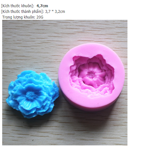 Khuôn Silicon - Hoa Cúc - Cánh Thẳng - 3.7cm