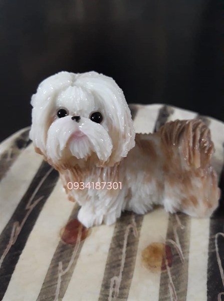 Khuôn Silicon - Động Vật - Chó Xù Đứng - 6.5cm