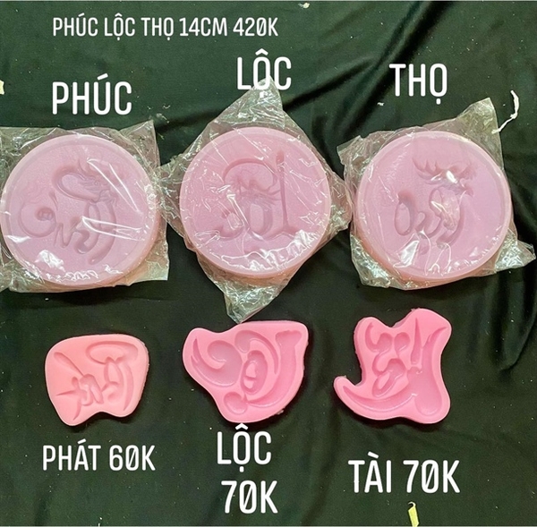 Khuôn Silicon - Chữ Thư pháp - Phát
