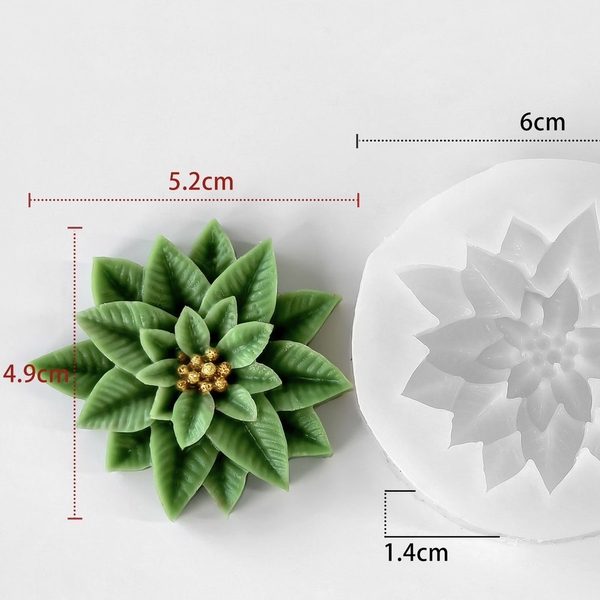 Khuôn Silicon - Hoa Cúc Trạng Nguyên - Cánh Thẳng - 5cm