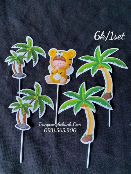 Set Cắm Cây Dừa Cọp Con - CỌP VÀ CÂY DỪA