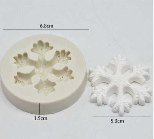 Khuôn Silicon - Noel - Cánh Tuyết Noel - 5cm 1c