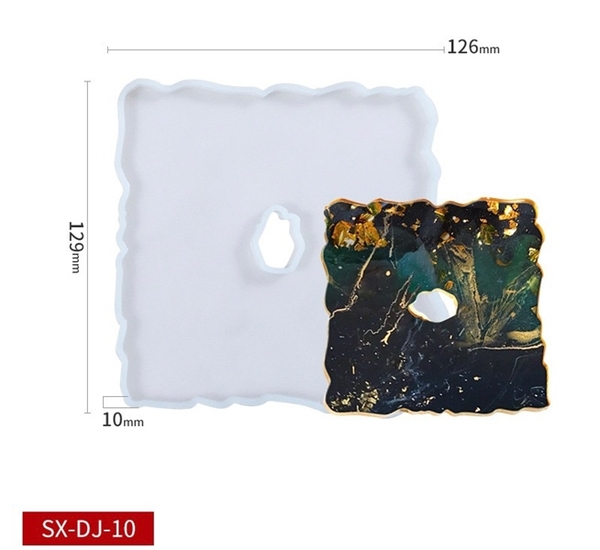 Khuôn Silicon - Mặt Ép Trơn - Vuông DJ10